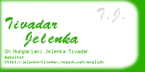 tivadar jelenka business card